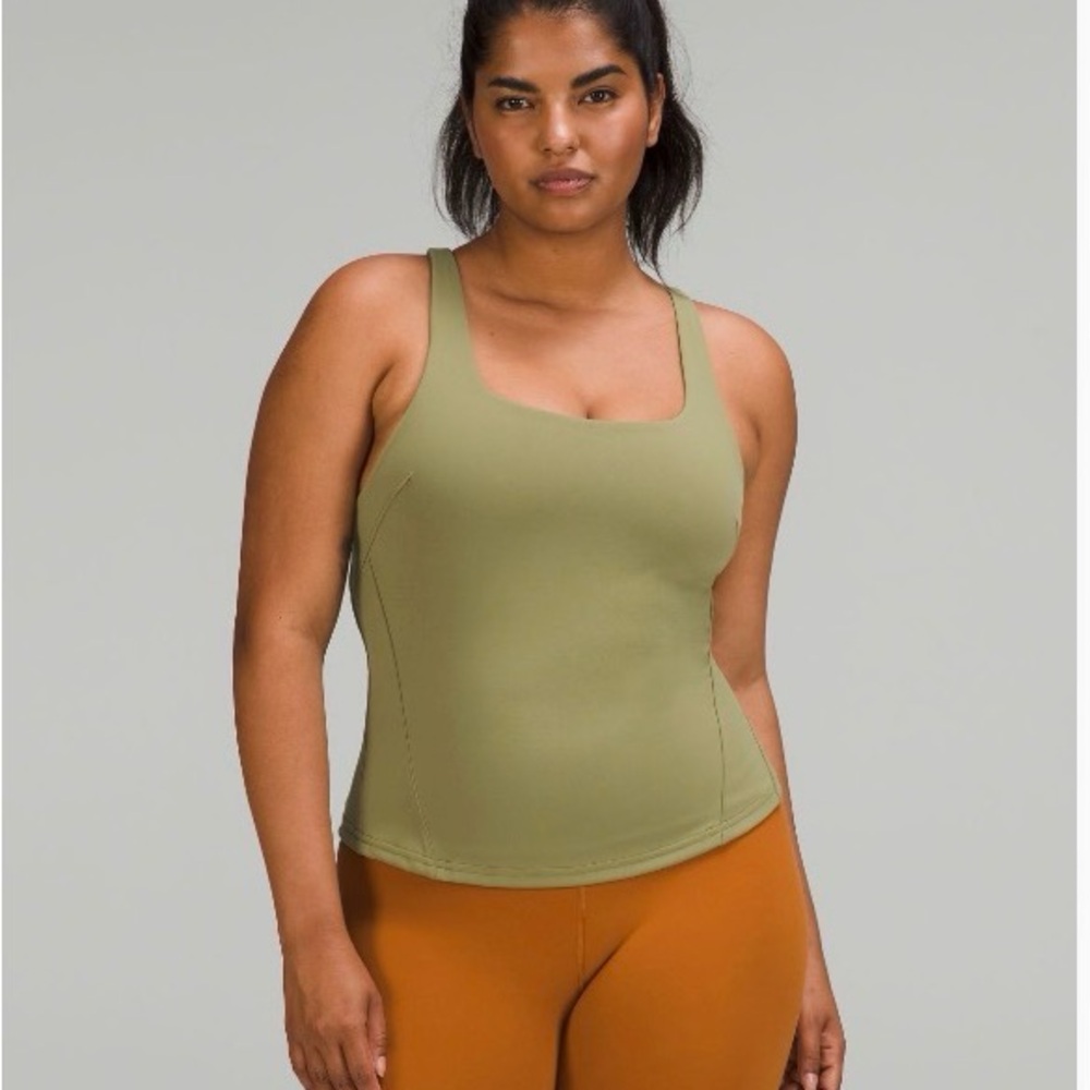 lululemon athletica Olive Green Tank Top